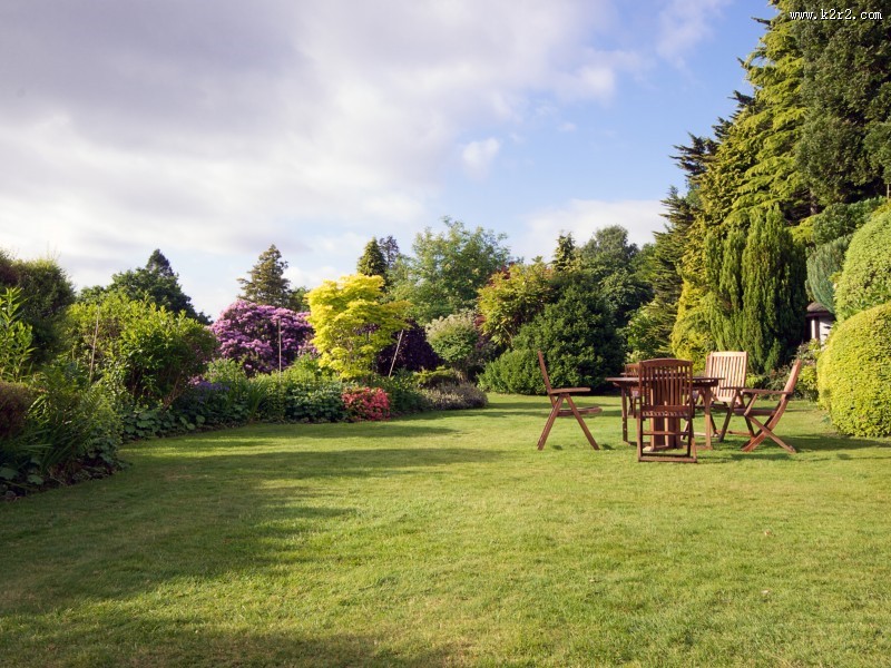 园林中桌椅景色图片大全