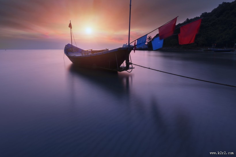 唯美船舶码头景象图片