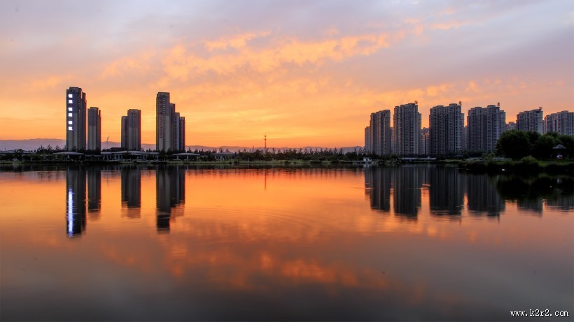 醉美夕阳红图片