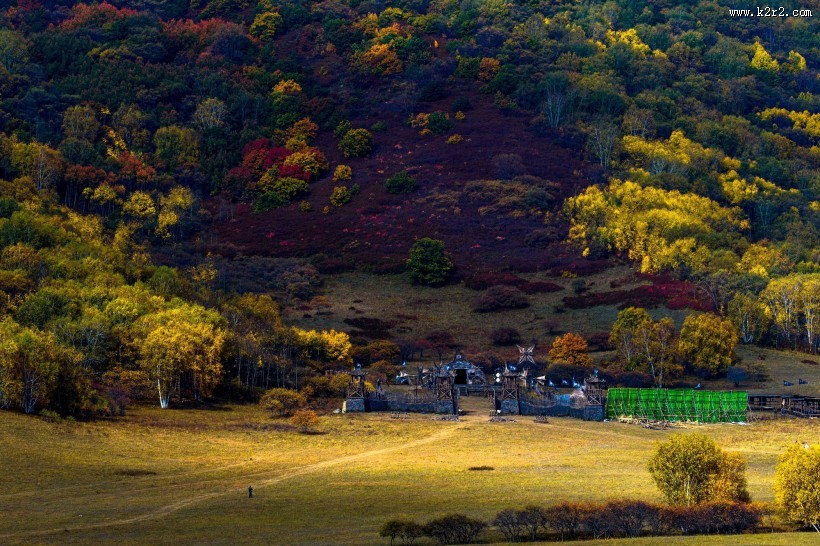 金秋坝上草原风光图片