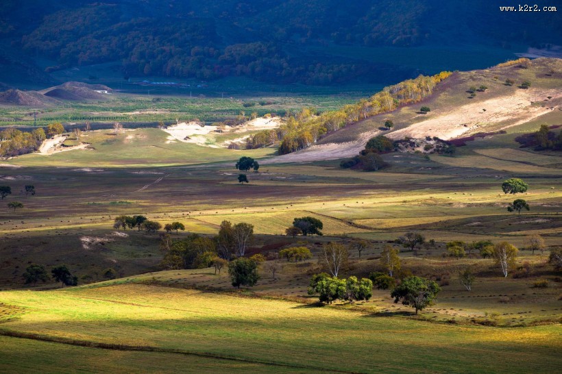 金秋坝上草原风光图片