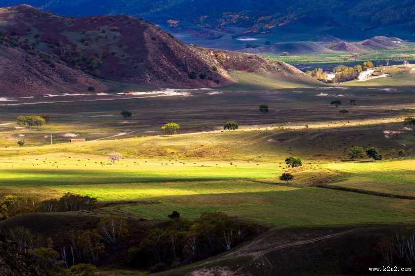 金秋坝上草原风光图片
