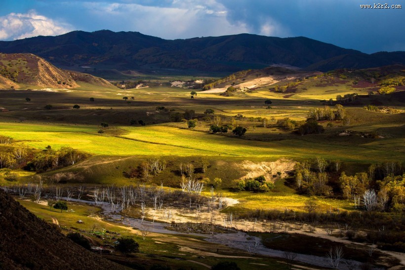 金秋坝上草原风光图片