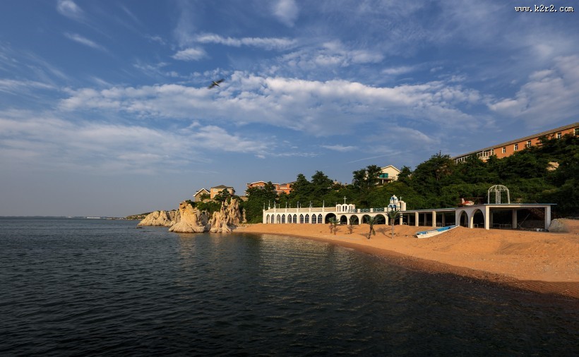 宁静的海湾风景图片