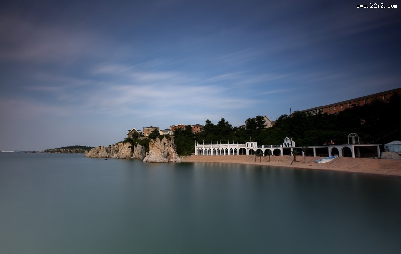 宁静的海湾风景图片