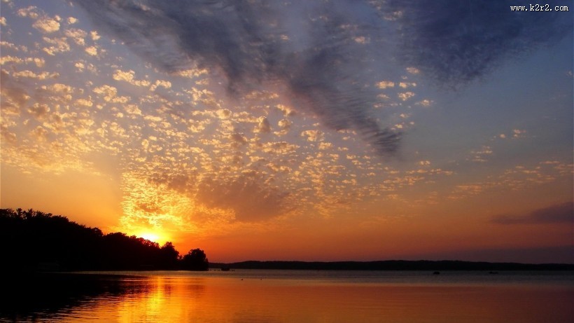 阳光折射绚丽风景图片