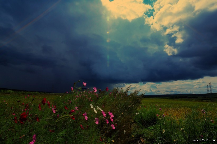 风雨前的天空乌云图片