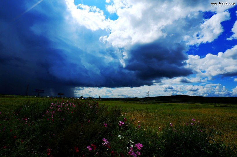 风雨前的天空乌云图片