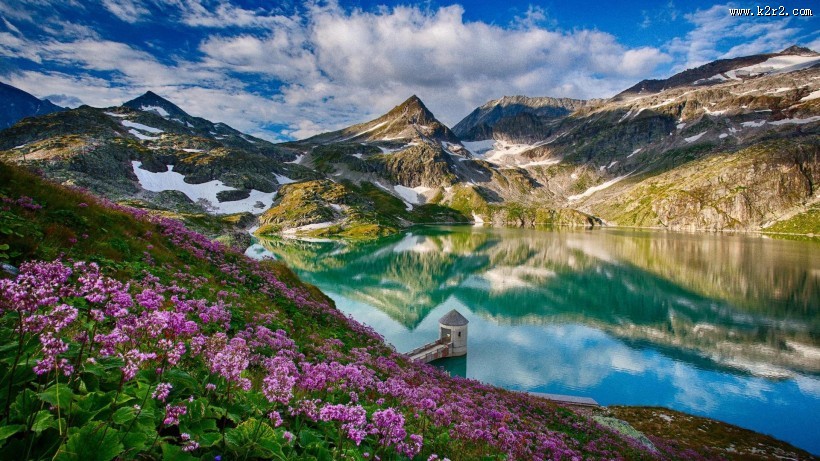 唯美山峰自然风景图片