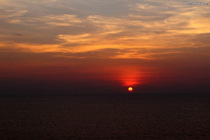 唯美的落日图片