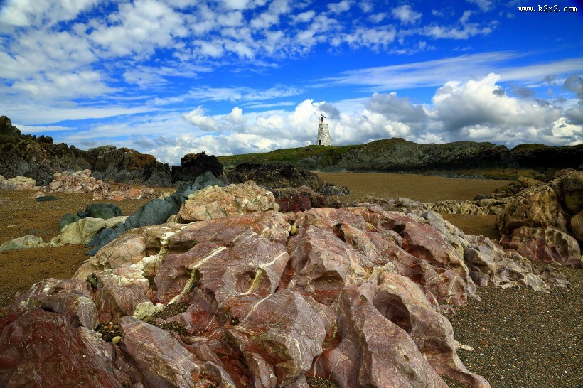 纽伯勒海滩的石头图片大全