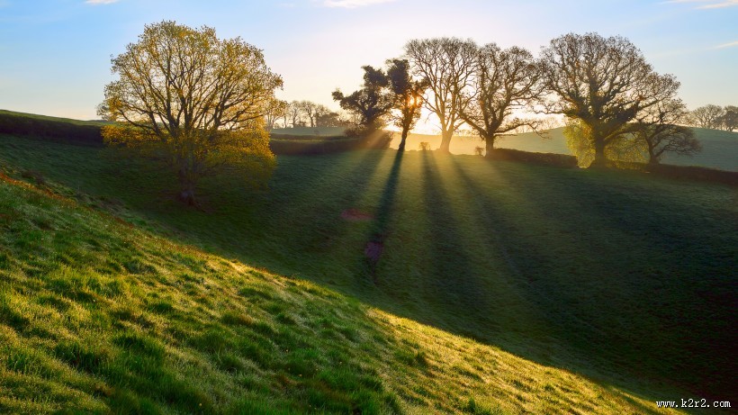 清晨第一缕阳光图片大全