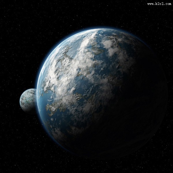 宇宙中的行星图片