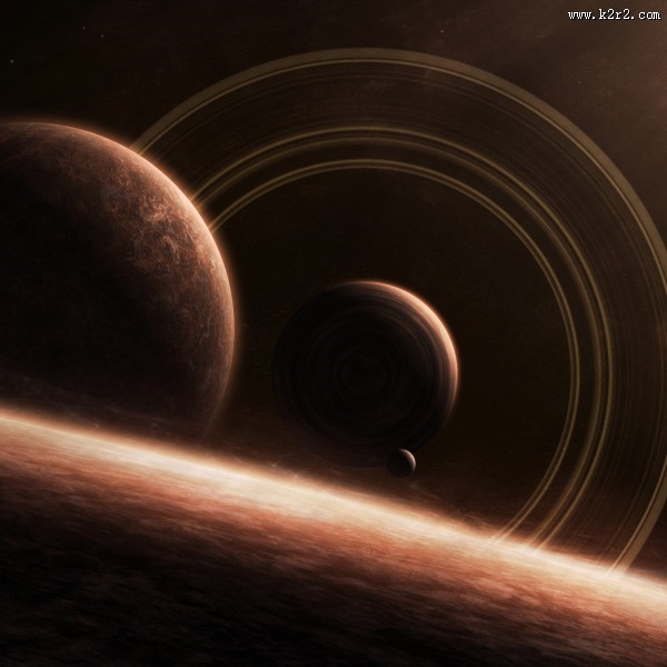 宇宙中的行星图片