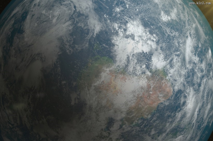 蓝色的地球图片