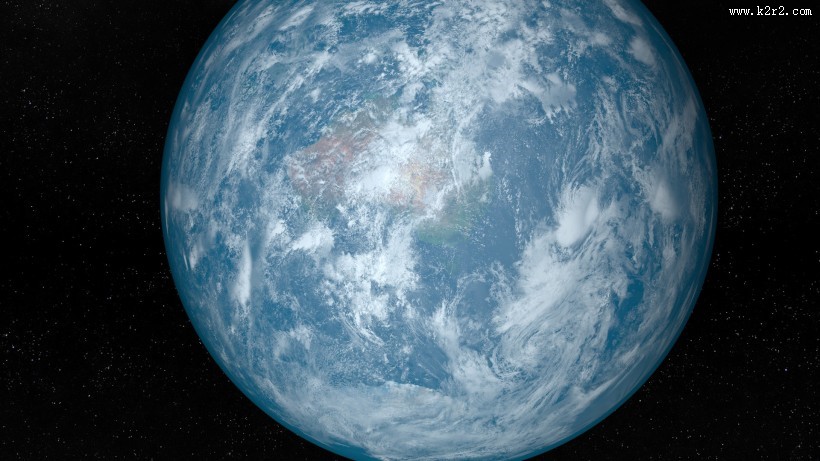 蓝色的地球图片