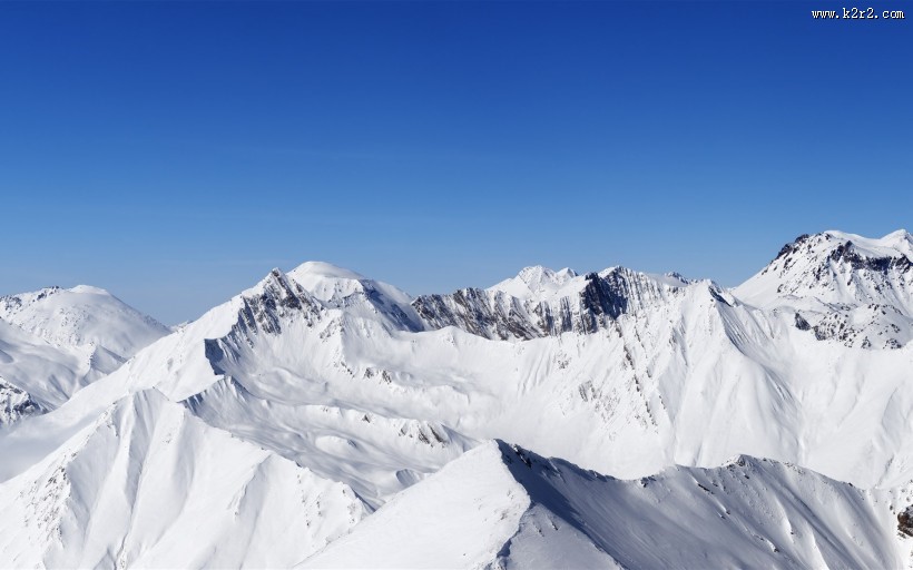 美丽雪山风景图片