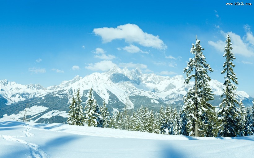 美丽雪山风景图片