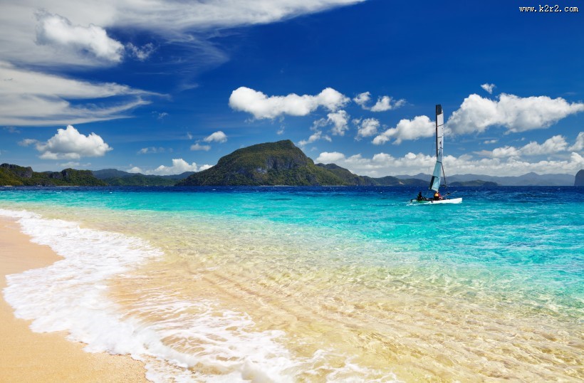 迷人的海滩图片大全