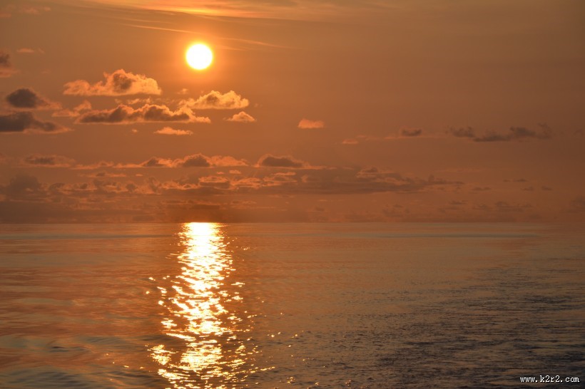 印度洋落日风景图片