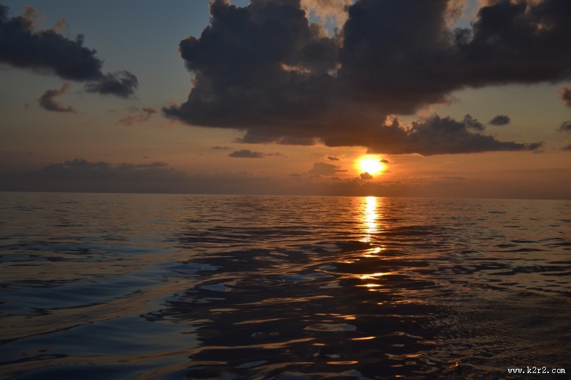印度洋落日风景图片