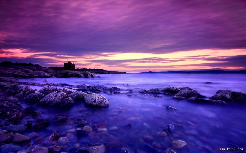 平静的海面美景图片