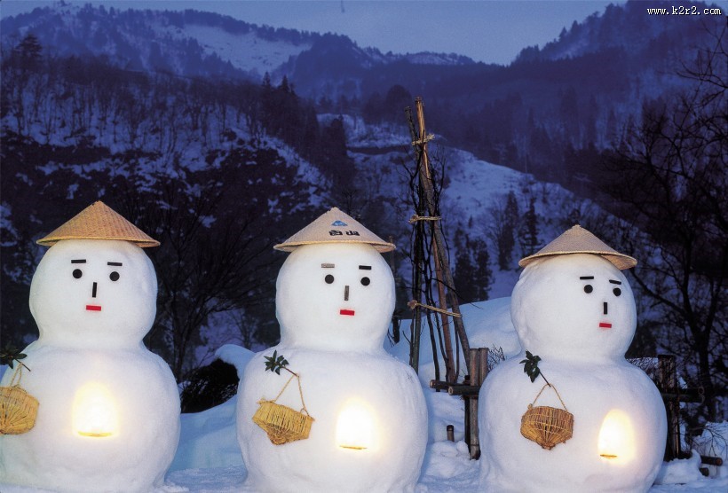 冬季可爱雪人图片大全