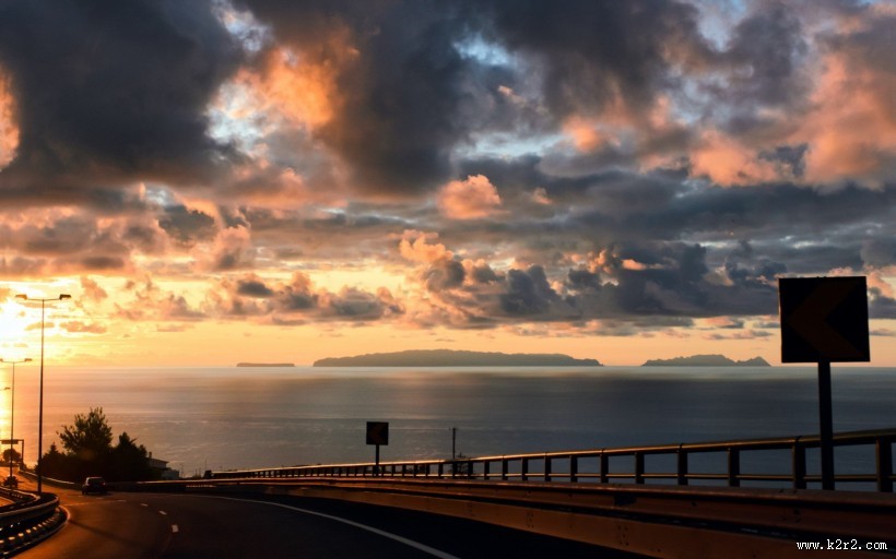 唯美路边风景图片