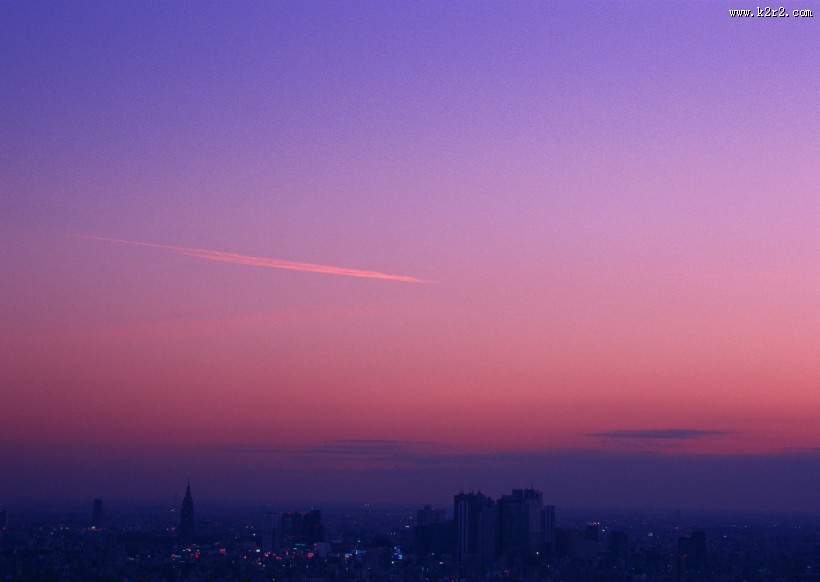 夕阳下的云彩图片大全