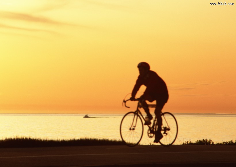 人与夕阳图片大全