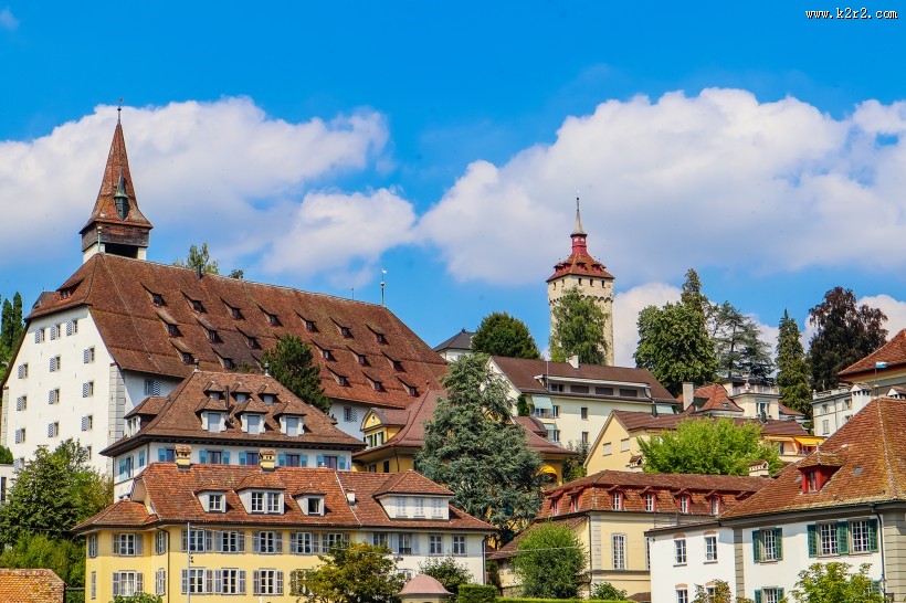 瑞士卢塞恩城市风景图片