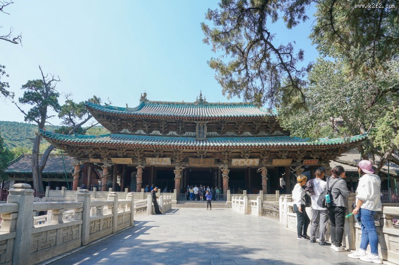 山西晋祠风景区建筑风景图片