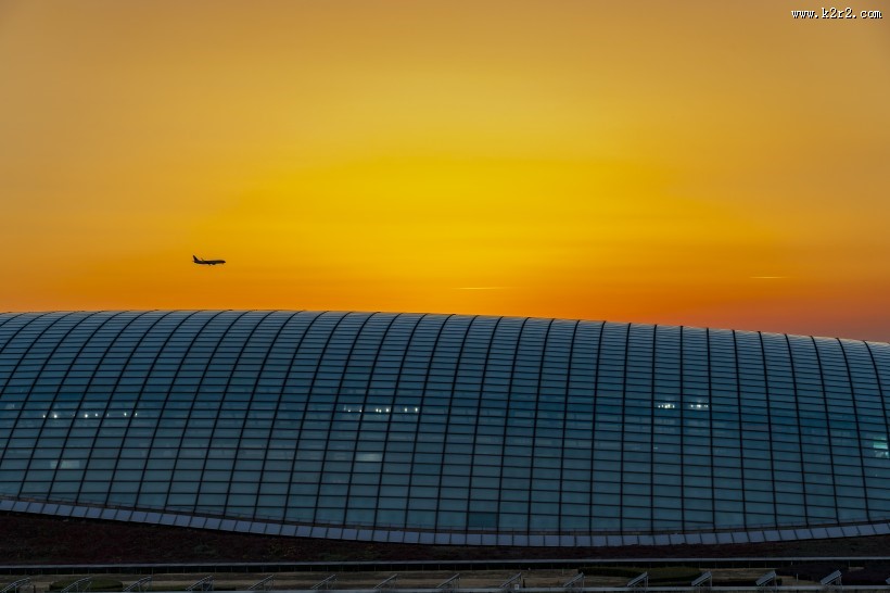 北京首都机场夜景图片大全