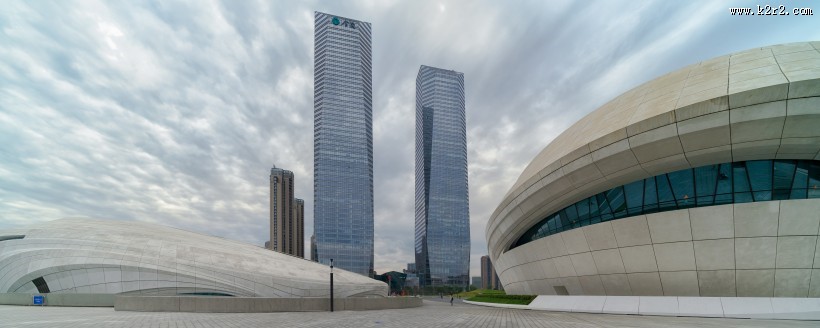 湖南长沙梅溪湖大剧场建筑风景图片