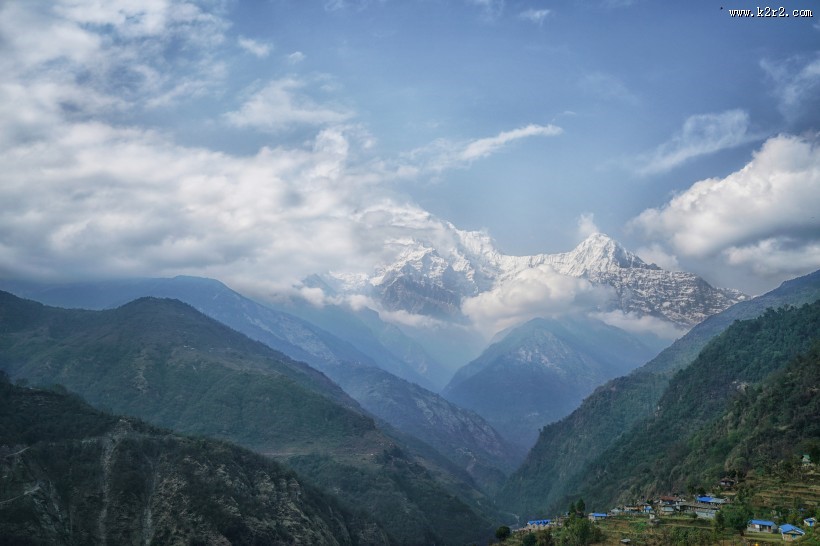 尼泊尔喜马拉雅山自然风景图片