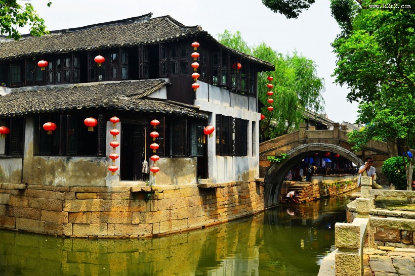 江苏甪直古镇人文风景图片
