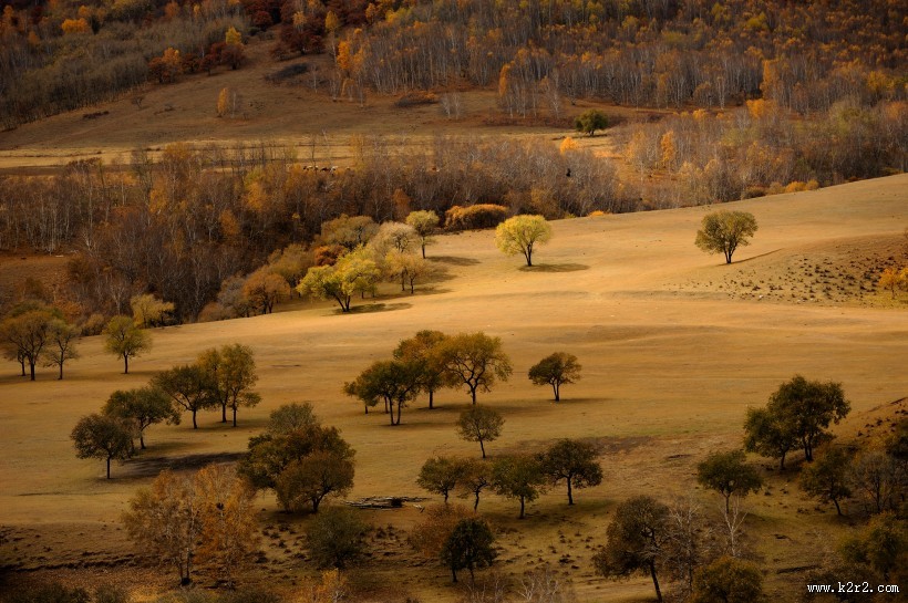 唯美内蒙古坝上草原秋季风景图片