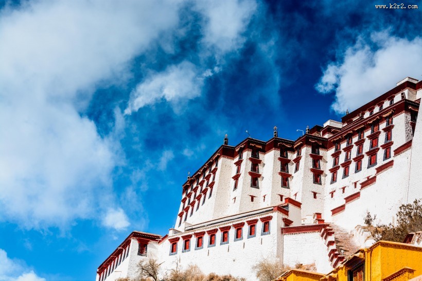 中国西藏拉萨布达拉宫风景图片