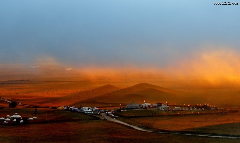河北张家口坝上唯美秋景图片