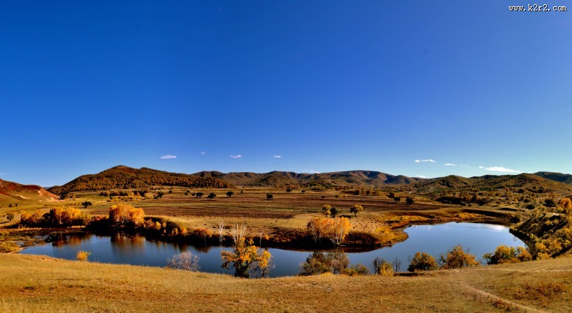 河北张家口坝上唯美秋景图片
