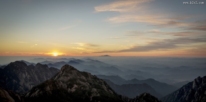 唯美安徽黄山自然风景图片