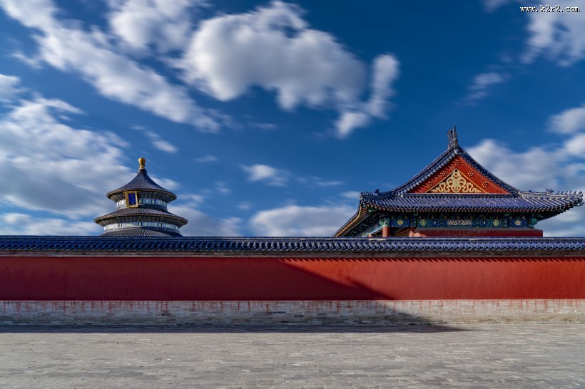 北京天坛公园人文风景图片