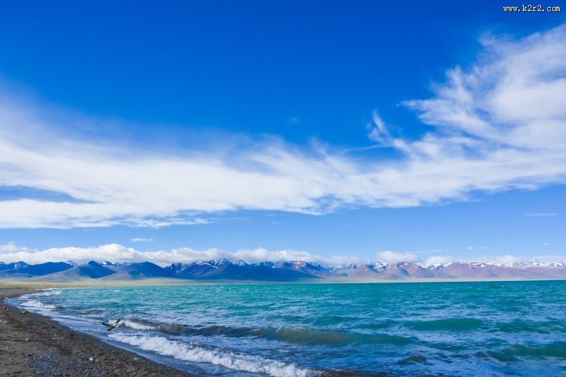 西藏羊卓雍措自然风景图片