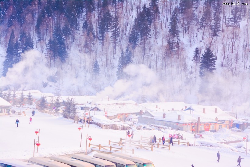 黑龙江雪乡自然风景图片