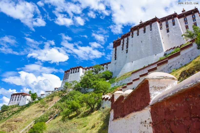 西藏拉萨布达拉宫建筑风景图片