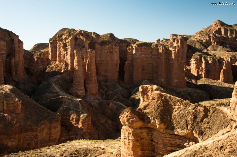 甘肃张掖冰沟丹霞自然风景图片大全