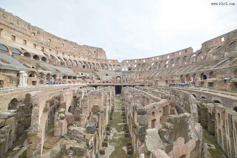 罗马斗兽场的内部风景图片大全