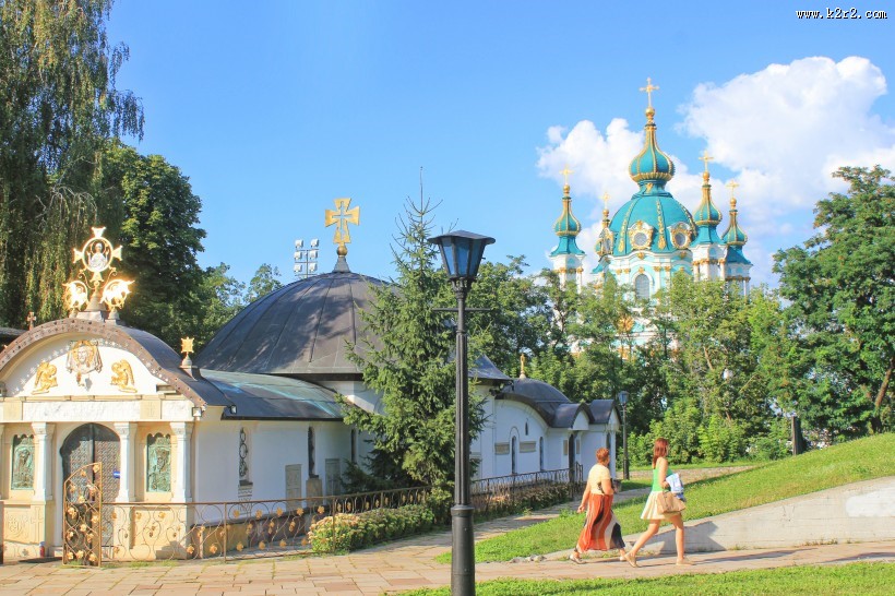 乌克兰圣索菲亚大教堂城市风景图片大全