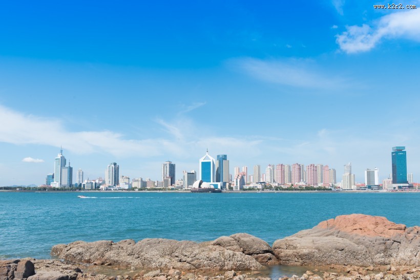 山东青岛海滨城市建筑风景图片