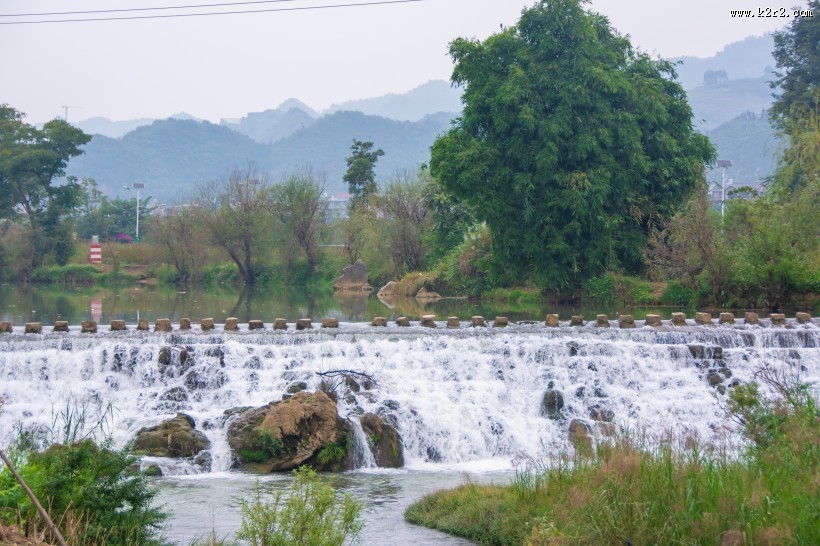 贵州黔东南苗族侗族自治州肇兴侗寨自然风景图片